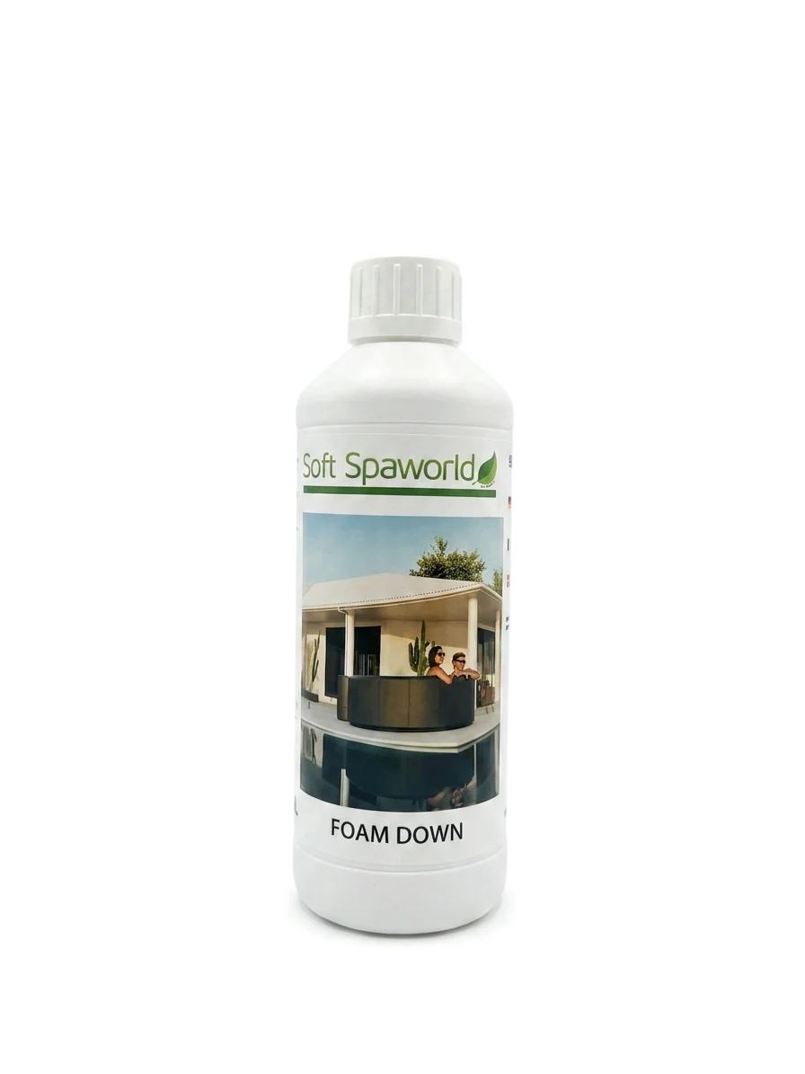 SoftFoamSpa Foam Down flüssig 0,5 Liter - Schneller Entschäumer für Whirlpool
